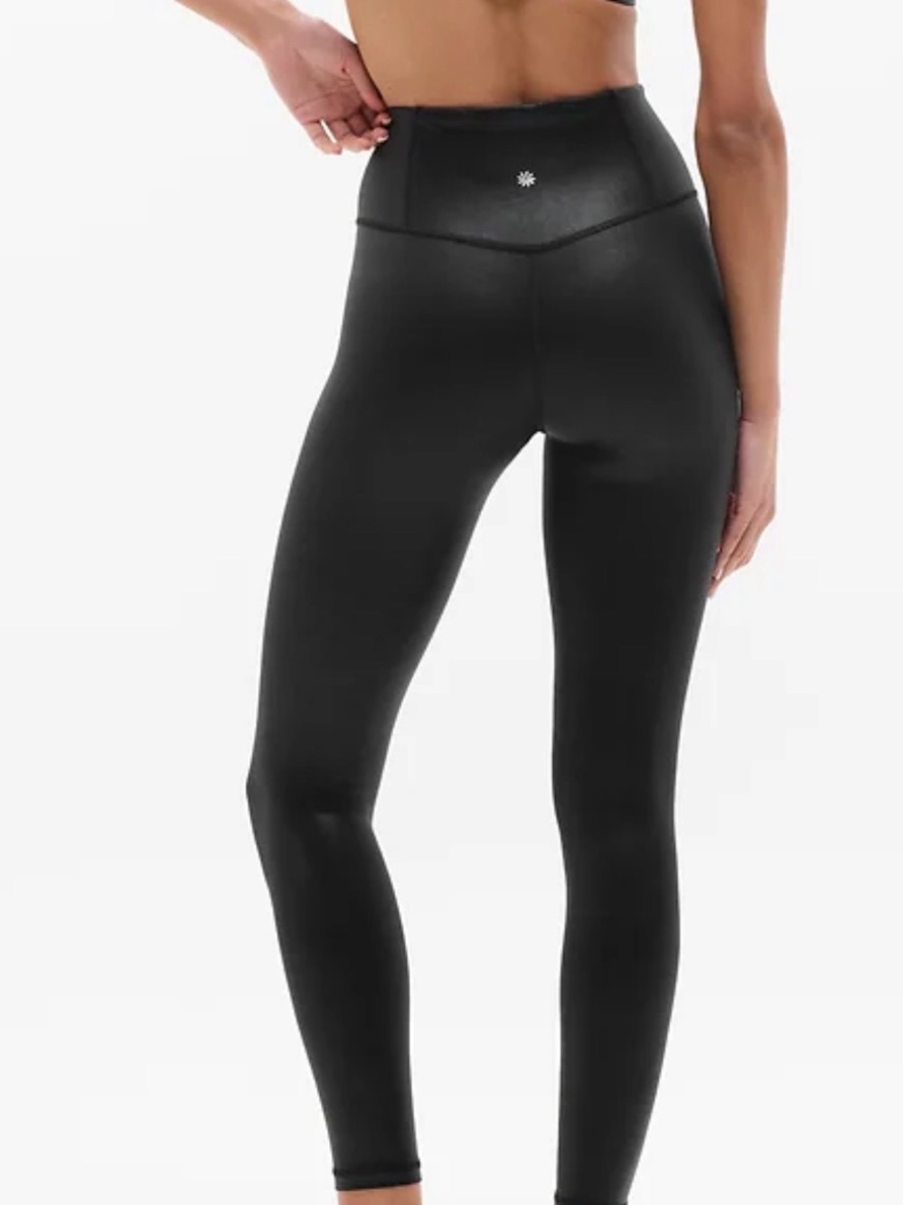 Athleta Elation Shine Tight Leggings – Black – Size Large – NWOT - Picture 4 of 4